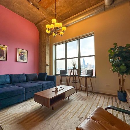 Modern 2Br Loft With Amazing City Skyline View And Optional Parking For 8 Guests Near Mccormick Place And Soldier Field 시카고 외부 사진