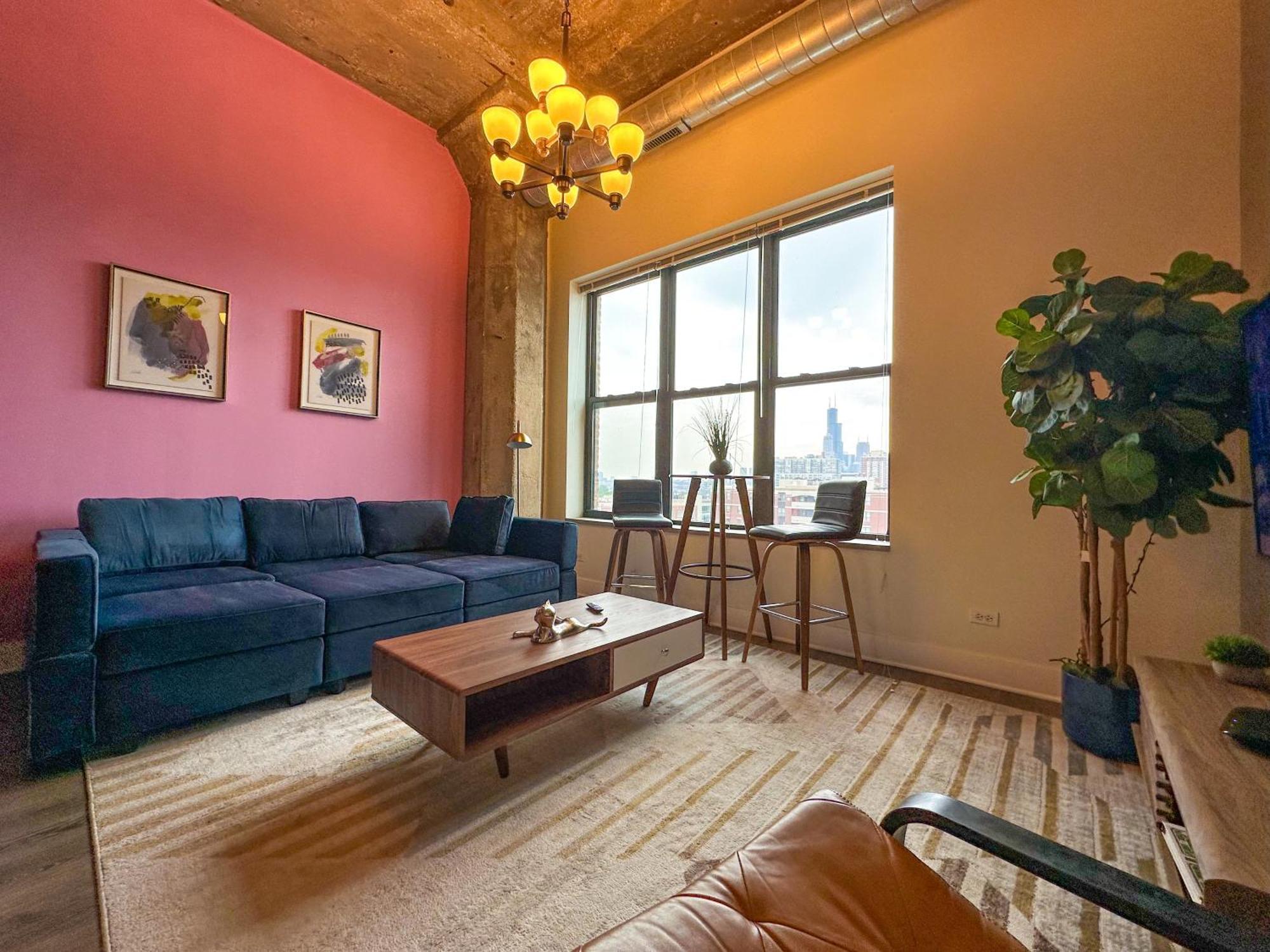 Modern 2Br Loft With Amazing City Skyline View And Optional Parking For 8 Guests Near Mccormick Place And Soldier Field 시카고 외부 사진